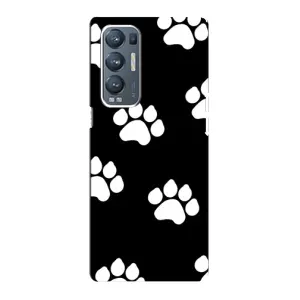 Чехлы с собаками для Oppo Reno5 Pro Plus 5G (VPrint) (Следы собаки)