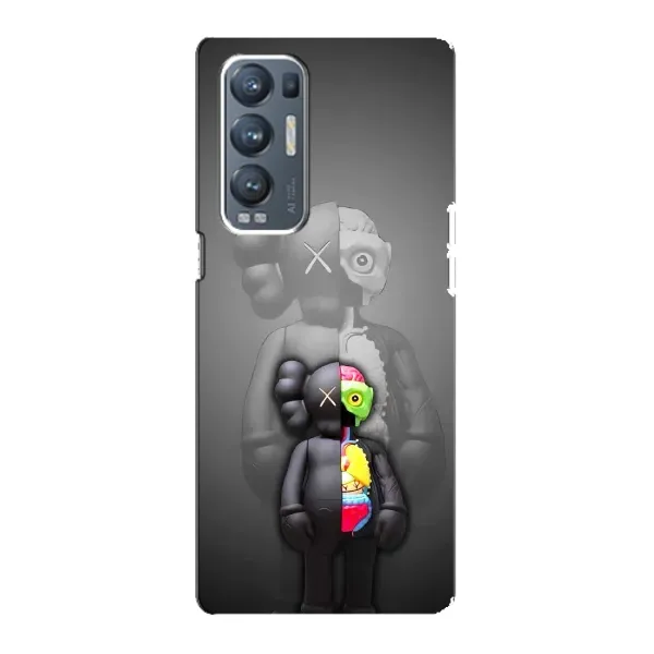 Чехол с принтом «Тело Bearbrick» для OPPO Reno5 Pro Plus (5G)