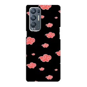 Чехлы Персонажи Аниме Наруто для Oppo Reno5 Pro Plus 5G (AlphaPrint) (Тучки Аниме)