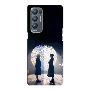 Чехлы Венсдей на Oppo Reno5 Pro Plus 5G Уэнсдей (AlphaPrint) (Уэнздей и Инид)