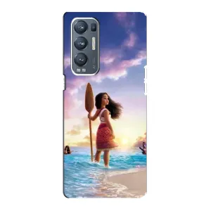Чехол с мультфильмом Моана Oppo Reno5 Pro Plus 5G (Моана с веслом)