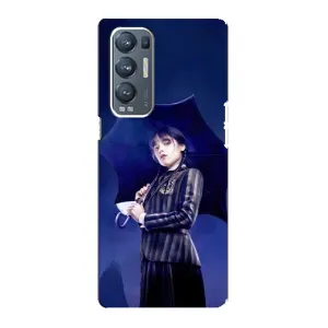 Силиконовый чехол с картинкой для Oppo Reno5 Pro Plus 5G (Венсдей)