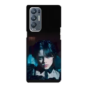 Чехлы Венсдей на Oppo Reno5 Pro Plus 5G Уэнсдей (AlphaPrint) (взгляд Уэнздей)