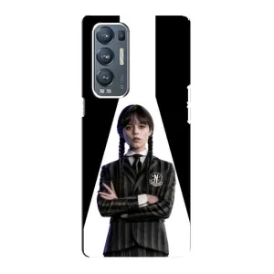 Чехлы Венсдей на Oppo Reno5 Pro Plus 5G Уэнсдей (AlphaPrint) (W-Wednesday)