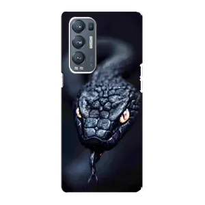 Чохол з картинкою 'Хижаки' для Oppo Reno5 Pro Plus 5G (Чорна змія)