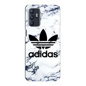 Чехлы Адидас для Oppo Reno6 4G (AlphaPrint) (Адидас на мраморе)