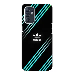 Чехлы Адидас для Oppo Reno6 4G (AlphaPrint) (Адидас с полосами)