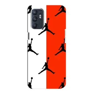 Чехлы для Oppo Reno6 4G - с картинкой JORDAN (AlphaPrint) (Лого Джордан)