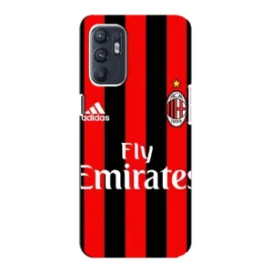 Чохли для Oppo Reno6 4G (VPrint) - Футбольні клуби (Milan)