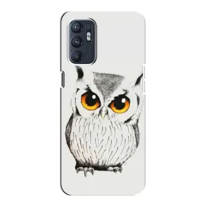 Чехол с птицами на Oppo Reno6 4G (VPrint) (Милая Сова)