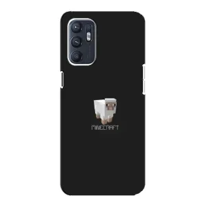 Чехол Майнкрафт на Oppo Reno6 4G (AlphaPrint) Minecraft (Овечка Майнкрафт)