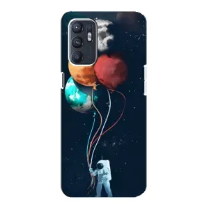 Космические Чехлы для Оппо Рено 6 (4G) (VPrint) (Планеты шарики)