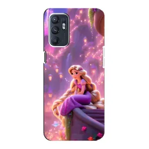 Чохол Рапунцель для Oppo Reno6 4G (Рапунцель у замку)