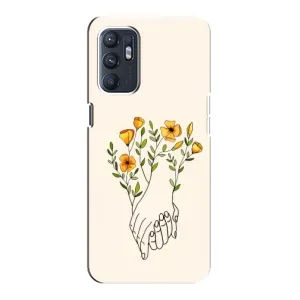 Чехлы для любимой на OPPO Reno6 4G (VPrint) (Руки любві)