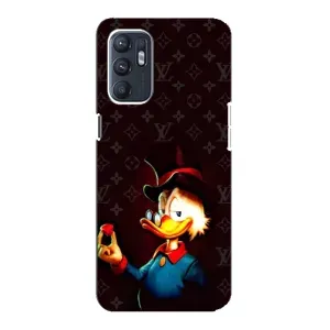 Чехли для Oppo Reno6 4G - Скрудж МакДак Louis Vuitton (PREMIUMPrint) (Скрудж з ботліантом)