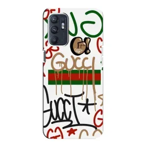 Бренднові Чохли для Oppo Reno6 4G - (PREMIUMPrint) (Стиль GUUCI)