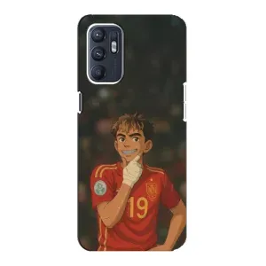 Чохол з футболістом Ламін Ямаль Oppo Reno6 4G (Ямаль аніме)
