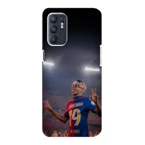 Чохол з футболістом Ламін Ямаль Oppo Reno6 4G (Ямаль на стадіоні)