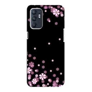 Чохол для OPPO Reno6 5G - з принтом (Дизайнерські) (AlphaPrint) (Квіти маленькі)
