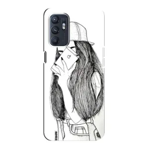 Чохол з друком для Oppo Reno6 5G - (Мода) (AlphaPrint) (Фото дівчини)