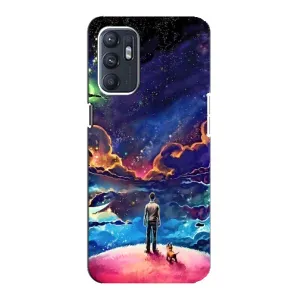 Космічні Чохли для OPPO Reno6 5G (VPrint) (Вид Галактики)