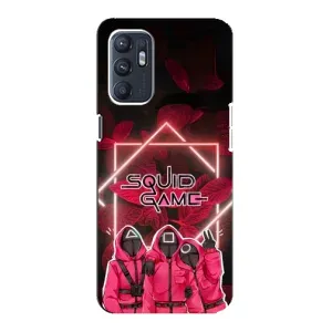 Чохол Гра в кальмара для Oppo Reno6 5G (Охоронці Гра кальмара)
