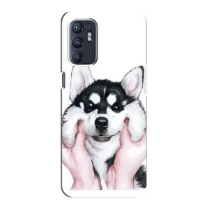 Чехол с Хаски для Oppo Reno6 5G - (AlphaPrint)