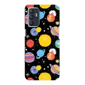 Космічні Чохли для OPPO Reno6 5G (VPrint) (Намальовані планети)
