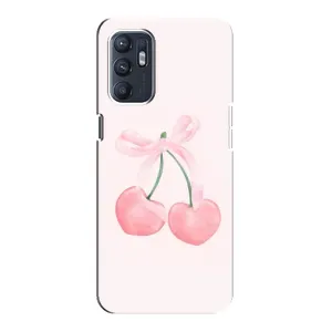 Чохол з розовим принтом для Oppo Reno6 5G (Рожеві вишні)