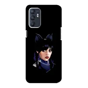 Чохли Венсдей на Oppo Reno6 5G Уенсдей (AlphaPrint) (серйозна Венздей)