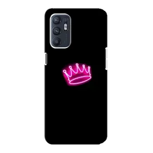 Чохол з Короною OPPO Reno6 5G - (AlphaPrint) (Яскрава корона)