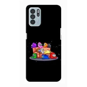 Чохли Амонг Ас для Oppo Reno6 Z (AlphaPrint) (Амонг-ас)