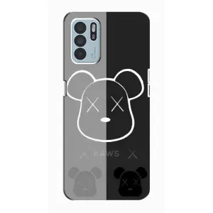 Чохли для Oppo Reno6 Z - Bearbrick Louis Vuitton (PREMIUMPrint) (БеарБрік очі)