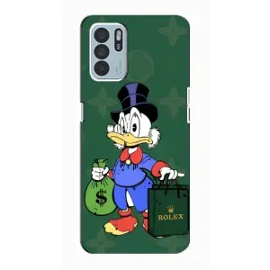 Чехли для Oppo Reno6 Z - Скрудж МакДак Louis Vuitton (PREMIUMPrint) (Богата Утка)