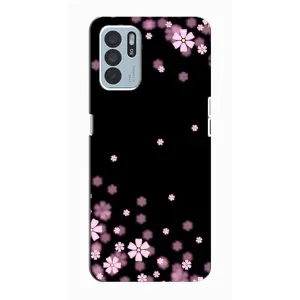 Чохол для OPPO Reno6 Z - з принтом (Дизайнерські) (AlphaPrint) (Квіти маленькі)