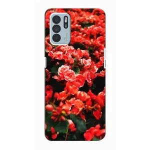 Чохли з квітами для Oppo Reno6 Z (VPrint) (Квіти червоні)