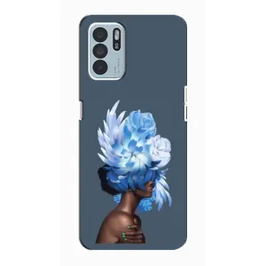 Чехлы (ART) Цветы на Oppo Reno6 Z (VPrint) (Квіти на голові)
