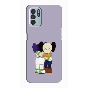 Чохли для Oppo Reno6 Z - Bearbrick Louis Vuitton (PREMIUMPrint) (Дружба Беарбрік)