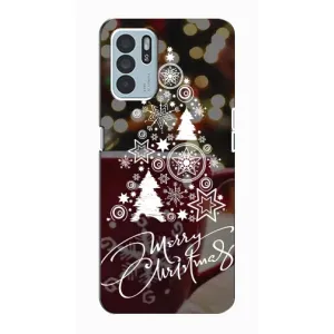 Різдвяні Чохли для Oppo Reno6 Z (VPrint) (Ялинка яскрава)