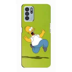 Чjхол з Сімпсонами для Oppo Reno6 Z (VPrint) (Гомер Сімпсон)