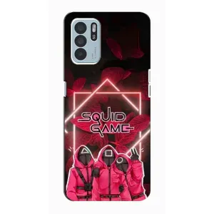 Чохол Гра в кальмара для Oppo Reno6 Z (Охоронці Гра кальмара)
