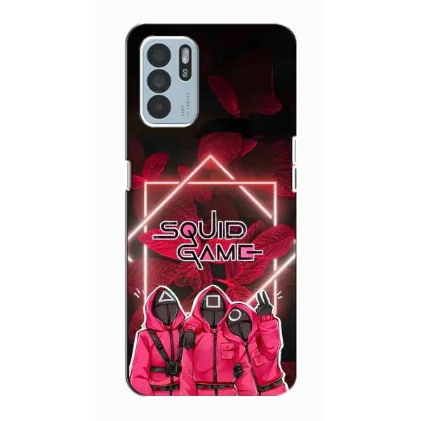 Чохол з принтом «Охоронці Гра кальмара» для OPPO Reno6 Z Чохол з принтом «Охоронці Гра кальмара» для OPPO Reno6 Z