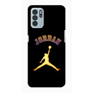 Чохли для Oppo Reno6 Z - з картинкою JORDAN (AlphaPrint) (Jordan Gold)