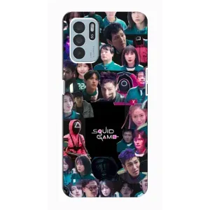 Чохол Гра в кальмара для Oppo Reno6 Z (Колаж Гра кальмара)