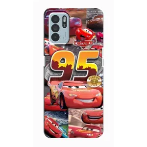 Чохол з принтом «Колаж Блискавка Маквін» для OPPO Reno6 Z