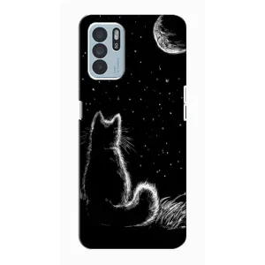 Чохол з принтом для Oppo Reno6 Z (AlphaPrint) Модні коти