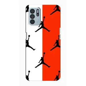 Чохли для Oppo Reno6 Z - з картинкою JORDAN (AlphaPrint) (Лого Джордан)