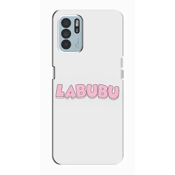 Чохол з принтом «Лого Лабубу» для OPPO Reno6 Z