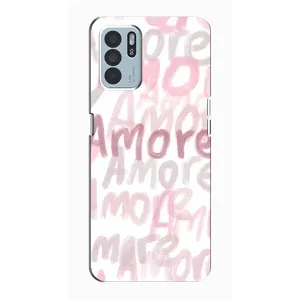 Чохол з розовим принтом для Oppo Reno6 Z (Аморе любов)