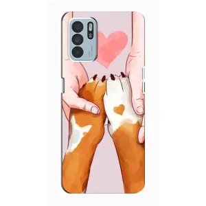 Чохли з собаками для Oppo Reno6 Z (VPrint) (Любовь до собак)
